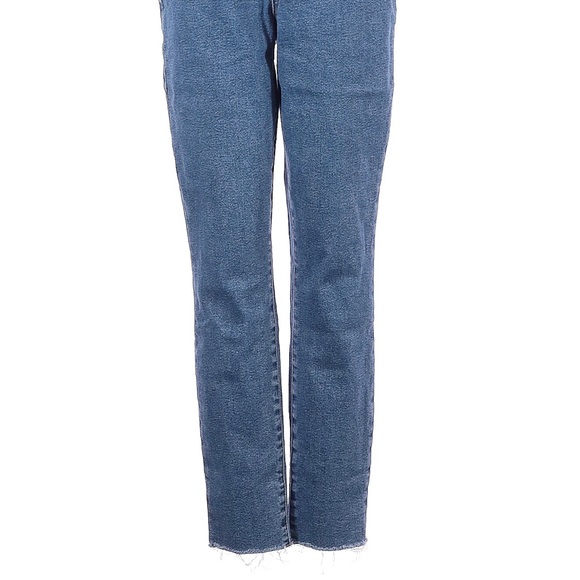 BLANK NYC Great Jones in Varsity Blue Snap Front Raw Frayed Hems Sz 27 - Picture 5 of 14